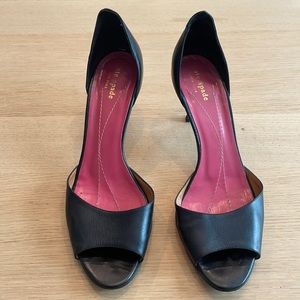 Kate Spade d’orsay black pumps 2inch heel VGUC